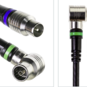 Technetix RLA Flylead IECM  IECF Haaks 1,5 meter zwart