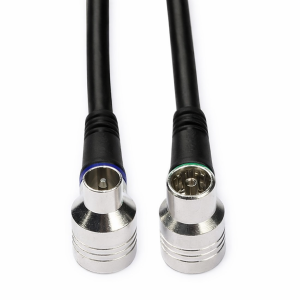 Technetix RLA ++ 10-1.5B Flylead IECF  IECM 1,5 meter zwart haaks